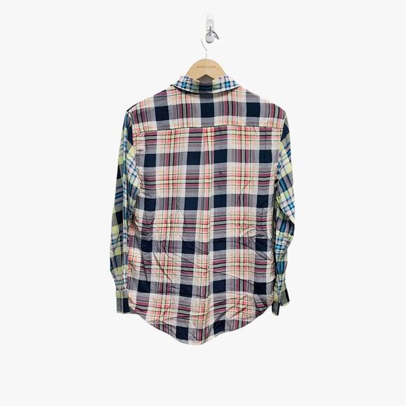 Equipment Contrast Signature Handbook Plaid Silk‎ Blouse - Picture 6 of 8